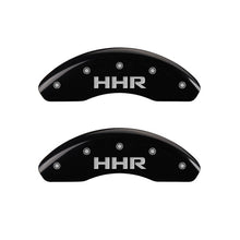 Cargar imagen en el visor de la galería, MGP Front set 2 Caliper Covers Engraved Front HHR Black finish silver ch