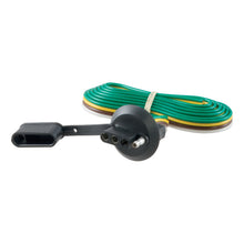 Load image into Gallery viewer, Curt 4-Way Flat License Plate Light Plug Connector Socket w/60in Wires (Packaged)
