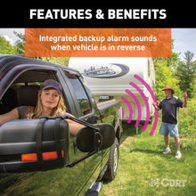 Load image into Gallery viewer, Curt Dual-Output Adapter w/Backup Alarm (4-Way Flat to 7-Way RV Blade Trailer)