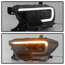 Carica l&#39;immagine nel visualizzatore di Gallery, xTune 16-18 Toyota Tacoma SR/SR5 DRL Proj Headlights w/Turn Signal - Blk Smk (PRO-JH-TTA16-SR-BSM)