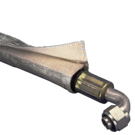 DEI Heat Shroud 1in I.D. x 3ft - Aluminized Sleeving-Hook and Loop Edge