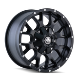 Mayhem 8015 Warrior 17x9 / 5x114.3 BP / -12mm Offset / 87mm Hub Matte Black Wheel