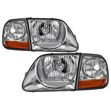 Carica l&#39;immagine nel visualizzatore di Gallery, xTune 97-03 Ford F-150 4pc OEM Style Headlights w/Corner - Chrome (HD-JH-FF15097-L-SET-C)