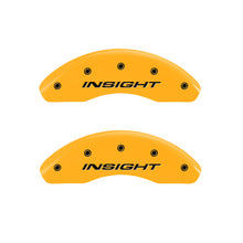 Charger l&#39;image dans la galerie, MGP 4 Caliper Covers Engraved Front &amp; Rear MGP Yellow Finish Black Char 2008 Saturn Outlook