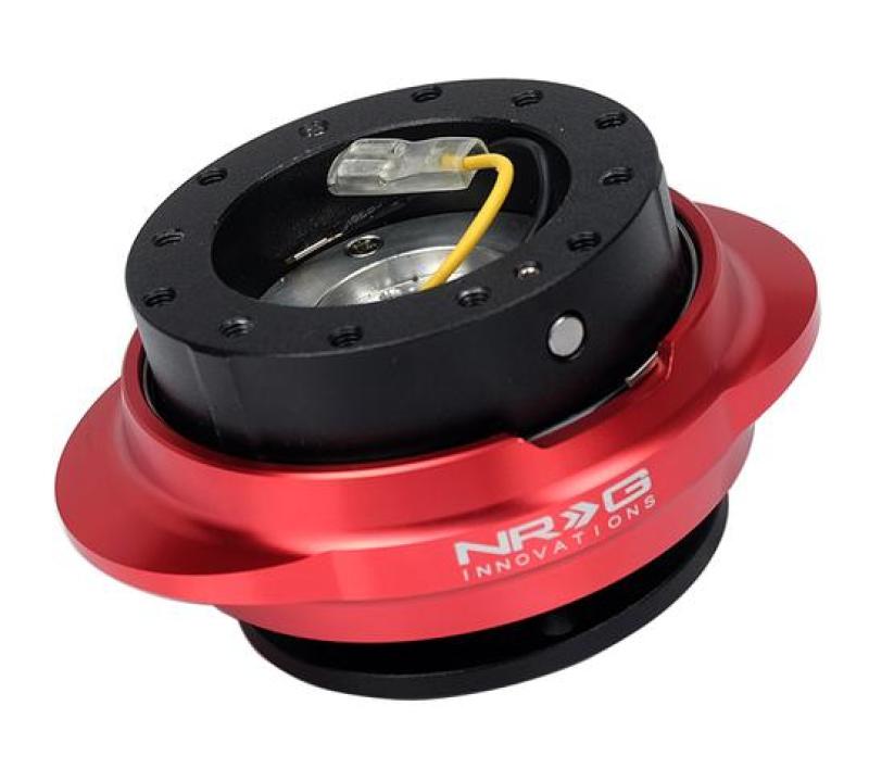 NRG Quick Release Kit - Black Body/ Red Oval Ring - 2to4wheels