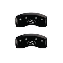 Charger l&#39;image dans la galerie, MGP 4 Caliper Covers Engraved Front &amp; Rear Circle K/Kia Black Finish Silver Char 2013 Kia Optima