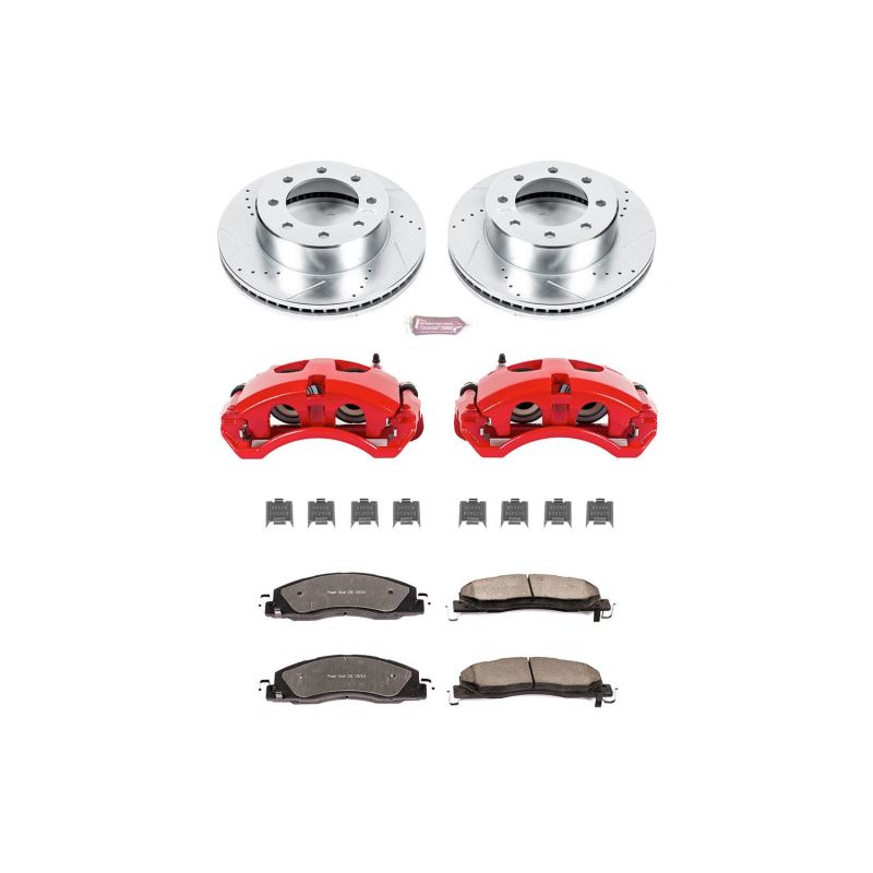 Power Stop 09-10 Dodge Ram 2500 Z36 Truck and Tow Kit w/ Calipers - Front - 2to4wheels