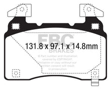 Laden Sie das Bild in den Galerie-Viewer, EBC 14+ Cadillac CTS Vsport 3.6 Twin Turbo Redstuff Front Brake Pads