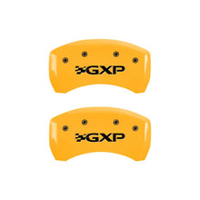 Laden Sie das Bild in den Galerie-Viewer, MGP 4 Caliper Covers Engraved Front Pontiac Rear Gxp Yellow Finish Black Char 2008 Pontiac G8