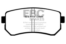 Charger l&#39;image dans la galerie, EBC 06-11 Hyundai Accent 1.6 Greenstuff Rear Brake Pads