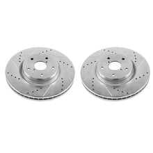 Carica l&#39;immagine nel visualizzatore di Gallery, Power Stop 06-07 Subaru B9 Tribeca Front Evolution Drilled &amp; Slotted Rotors - Pair