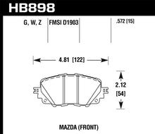 Laden Sie das Bild in den Galerie-Viewer, Hawk 17-19 Fiat 124 Spider DTC-30 Front Brake Pads