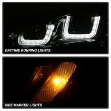 गैलरी व्यूवर में इमेज लोड करें, Spyder Volkswagen Golf VII 14-16 Projector Headlights DRL LED Blk Stripe Blk PRO-YD-VG15-BLK-DRL-BK