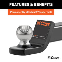Carica l&#39;immagine nel visualizzatore di Gallery, Curt Towing Starter Kit w/2in Ball (2in Shank 7500lbs 2in Drop)