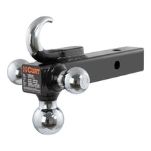 गैलरी व्यूवर में इमेज लोड करें, Curt Multi-Ball Mount w/Hook (2in Solid Shank 1-7/8in 2in &amp; 2-5/16in Chrome Balls)