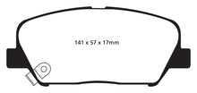 गैलरी व्यूवर में इमेज लोड करें, EBC 09+ Hyundai Genesis Coupe 2.0 Turbo Yellowstuff Front Brake Pads