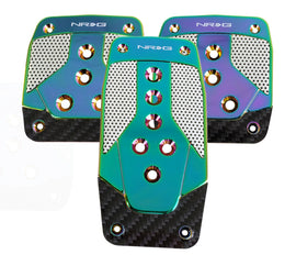NRG Aluminum Sport Pedal M/T - Neochrome w/Black Carbon