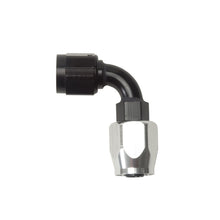 Carica l&#39;immagine nel visualizzatore di Gallery, Russell Performance -8 AN Black/Silver 90 Degree Full Flow Hose End