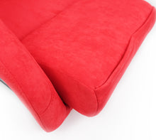 Cargar imagen en el visor de la galería, NRG FRP Bucket Seat ULTRA Edition - Large (Red Alcantara/Gold Glitter Back)