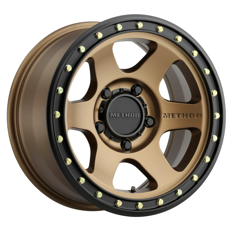 Method MR310 Con6 17x8.5 0mm Offset 5x150 110.5mm CB Method Bronze/Black Street Loc Wheel