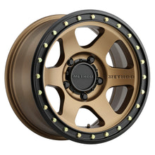 Cargar imagen en el visor de la galería, Method MR310 Con6 17x8.5 0mm Offset 5x150 110.5mm CB Method Bronze/Black Street Loc Wheel