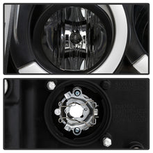 गैलरी व्यूवर में इमेज लोड करें, Spyder 05-07 Jeep Grand Cherokee - Light Bar Projector Headlights - Black - PRO-YD-JGC05V2-LB-BK