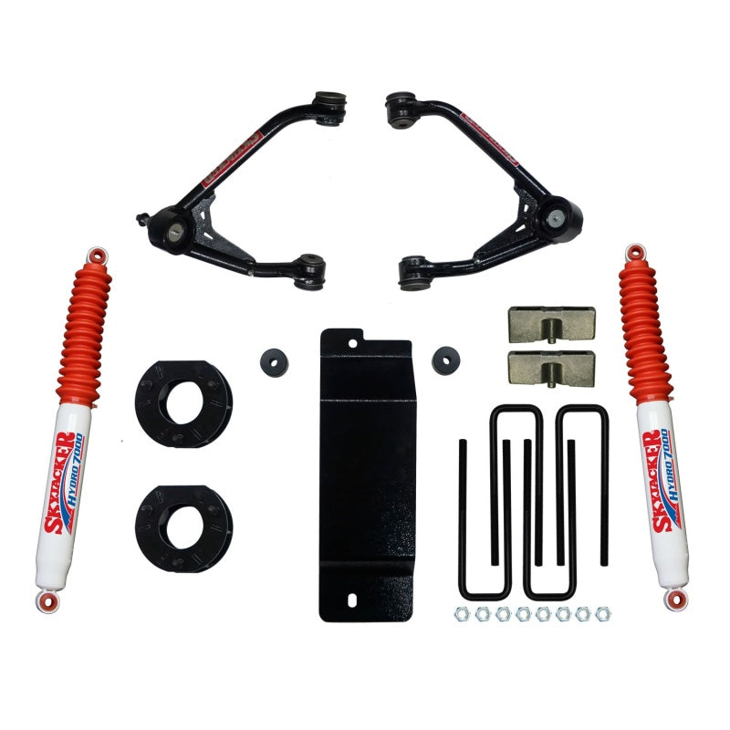 Skyjacker 07-13 GM 1500 4WD 3.5-4in UCA Lift Kit w/Rear Hydro 7000 Shocks