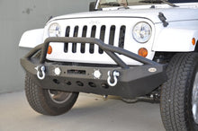 Load image into Gallery viewer, DV8 Offroad 07-18 Jeep Wrangler JK/JL FS-8 Mid Length Steel Front Bumper w/ LED Lights