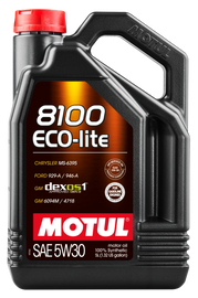 Motul 5L Synthetic Engine Oil 8100 5W30 ECO-LITE - Single image 1