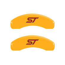 Laden Sie das Bild in den Galerie-Viewer, MGP 4 Caliper Covers Engraved Front &amp; Rear Oval logo/Ford Black finish silver ch