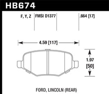 Carica l&#39;immagine nel visualizzatore di Gallery, Hawk 11-19 Ford Explorer HPS 5.0 Rear Brake Pads