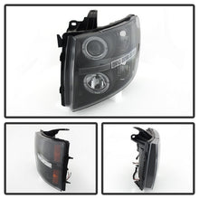 गैलरी व्यूवर में इमेज लोड करें, Spyder Chevy Silverado 1500 07-13 Projector Headlights LED Halo LED Blk PRO-YD-CS07-HL-BK