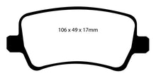 गैलरी व्यूवर में इमेज लोड करें, EBC 11+ Volvo S60 2.5 Turbo T5 (300mm Front Rotors) Redstuff Rear Brake Pads