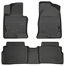 Carica l'immagine nel visualizzatore di Gallery, Husky Liners 11-12 Hyundai Sonata WeatherBeater Combo Black Floor Liners