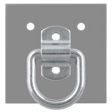 Load image into Gallery viewer, Curt 3in x 3in Surface-Mounted Tie-Down D-Ring (3600lbs Clear Zinc)
