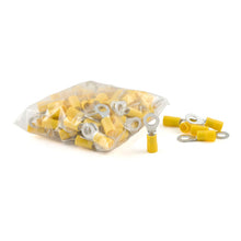 Carica l&#39;immagine nel visualizzatore di Gallery, Curt Ring Terminals (12-10 Wire Gauge 1/4in Stud Size 100-Pack)