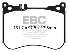 Laden Sie das Bild in den Galerie-Viewer, EBC 14+ Mercedes-Benz S550 4.7 Twin Turbo AMG Sport Pkg Redstuff Front Brake Pads - 2to4wheels