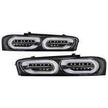 Laden Sie das Bild in den Galerie-Viewer, Spyder Chevy Camaro 16-18 (Do Not Fit Halogen Model) LED Tail Lights Black ALT-YD-CCAM16LED-SEQ-BK