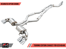Charger l&#39;image dans la galerie, AWE Tuning 2019+ BMW M340i (G20) Resonated Touring Edition Exhaust - Quad Diamond Black Tips