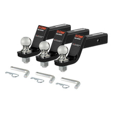 Carica l&#39;immagine nel visualizzatore di Gallery, Curt Loaded Ball Mounts w/2in Balls (2in Shank 7500lbs 4in Drop 3-Pack)