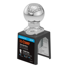 Load image into Gallery viewer, Curt 2in Trailer Ball 1in x 2-1/8in Shank 7500 lbs. Chrome (Packaged)