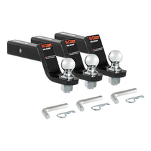 Carica l&#39;immagine nel visualizzatore di Gallery, Curt Loaded Ball Mounts w/2in Balls (2in Shank 7500lbs 4in Drop 3-Pack)