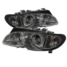 Carica l&#39;immagine nel visualizzatore di Gallery, Spyder BMW E46 3-Series 02-05 4DR Projector Headlights 1PC LED Halo Smke PRO-YD-BMWE4602-4D-AM-SM