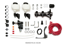 गैलरी व्यूवर में इमेज लोड करें, Wilwood Tandem Remote M/C Kit w L/H Brkt &amp; Prop Valve - 1 1/8in Bore Black