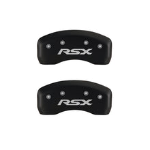 गैलरी व्यूवर में इमेज लोड करें, MGP 4 Caliper Covers Engraved Front Acura Engraved Rear RSX Red finish silver ch