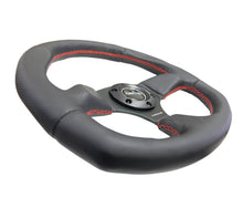 गैलरी व्यूवर में इमेज लोड करें, NRG Reinforced Steering Wheel (320mm Horizontal / 330mm Vertical) Leather w/Red Stitching