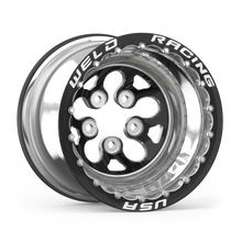 Carica l&#39;immagine nel visualizzatore di Gallery, Weld Alpha-1 15x12 / 5x4.5 BP / 3in. BS Black Wheel - Black Double Beadlock MT