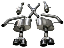 Charger l&#39;image dans la galerie, Corsa 18-20 Jeep Grand Cherokee TrackHawk 6.2L Sport Cat-Back Dual Rear Exit w/4.5in Black Tips