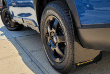 Carica l'immagine nel visualizzatore di Gallery, Rally Armor 2022 Subaru Outback Wilderness Black Mud Flap Blue Logo