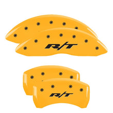 Load image into Gallery viewer, MGP Front set 2 Caliper Covers Engraved Front SRT4 Yellow finish black ch